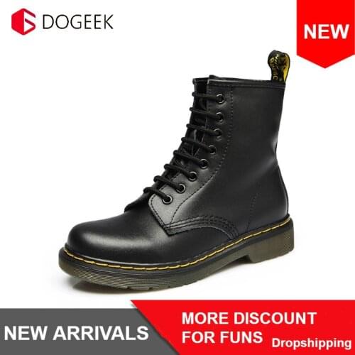 2019 Boots Women Genuine Leather Shoes For Winter Boots Shoes Woman Casual Spring Genuine Leather Botas Mujer Female Ankle Boots
