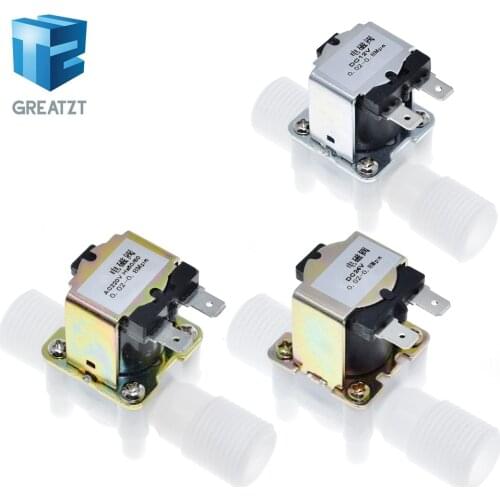1/2" Plastic Solenoid Valve 12V 24V 220V Magnetic Washing Machine Dispenser Drinking Water Pneumatic Pressure Controller Switch