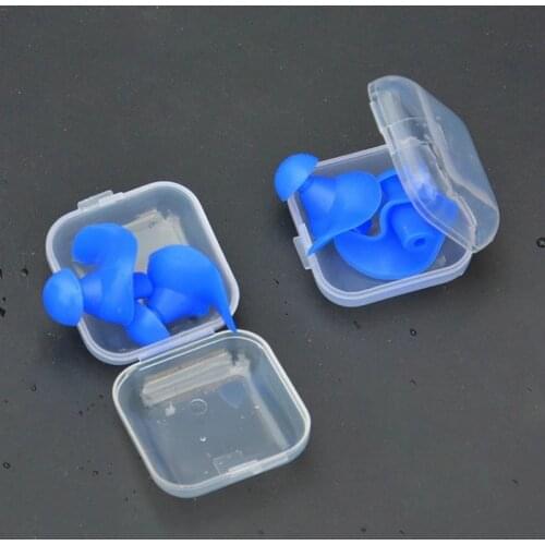 1 Pair Soft Silicone Ear Plugs Environmental Waterproof Dust Proof Sports Swimming Ear Plugs Swimming Earbuds Diving Accessories
