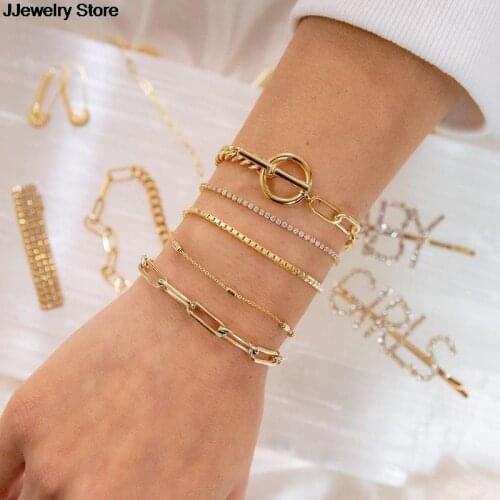 5Pcs/set Bohemian Gold Color Tassel Round Bracelet Set for Women Multilayer Pendant Bracelet 2021 Fashion Jewelry