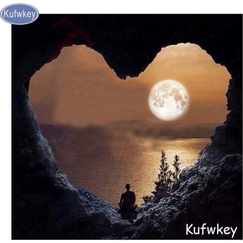 5d diamond embroidery heart,sunrise,diamond hotel Arts cross stitch diy diamond painting rhinestones square drill needlework