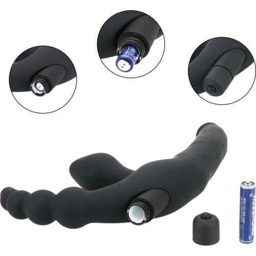 10 Speeds Anal Plug Vibrator Strapon Dildo Vibrator Sex Toys for Men Women Anal Beads Prostate Massager Anus Stimulation