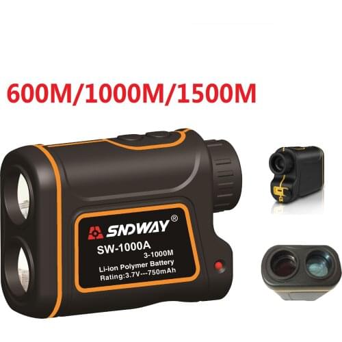 SNDWAY Telescope Laser Rangefinder 600-1500m Laser Distance Meter Outdoor Sports Golf Hunting Climbing Distance Measuring Tool