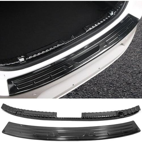 For Mazda 3 M3 Axela 2019 2020 Sedan Version Stainless steel Inner & Outer Rear Bumper Plate Cover 2pcs