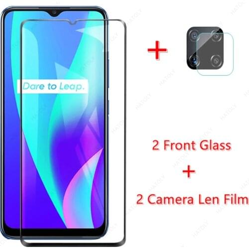 For Realme C15 Glass for Realme C15 Tempered Glass Screen Protector Camera Len Film for Realme C25 C21 C11 2021 Narzo 30 GT 5G