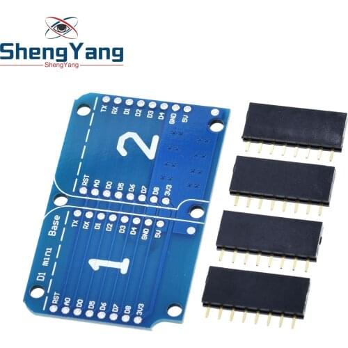 ShengYang Dual Base for WEMOS D1 mini WIFI Internet of Things development board based