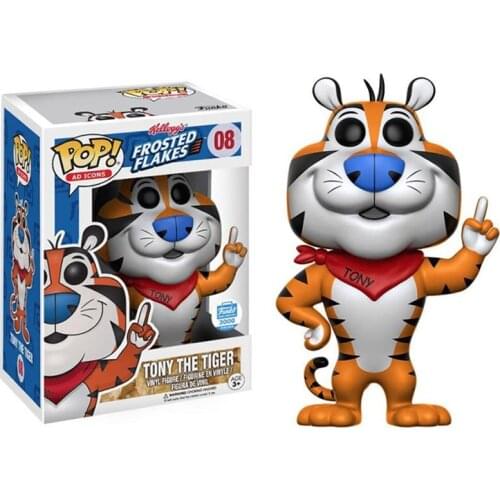 Funko pop Frosted Flakes Vinyl Figure #08 Tony the Tiger Collection Action Figure Toys Room Decoration Gifts for Kids