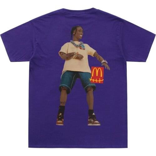 Cactus Jack Summer T-Shirt Men Women Travis Scott X M Crew T Shirt 100% Cotton Hip Hop Streetwear O-Neck Funny Print Tees Tops