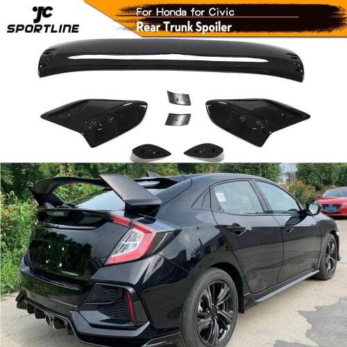 ABS Glossy Black Rear Trunk Spoiler for Honda for Civic 2020 Rear Trunk Boot Wing Lip Spoiler