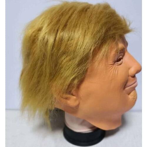 Halloween Party Headgear Funny Realistic Celebrity President Latex Mask Adults Masquerade Cosplay Face Mask Props
