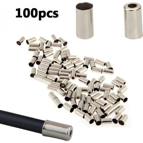 50/100Pcs 5*10mm Bicycle Mountain Bike Shifter Cord End Covers Brake Line Cap Cable Caps Cycling Accessories