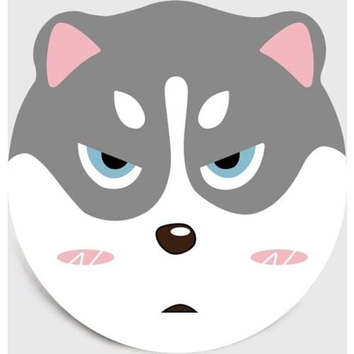 Husky Shiba Inu Dog Doge Round Animal Anime Rug Doormat Floor Mat Carpet Home Carpet Hotel Living Room Anti Slip