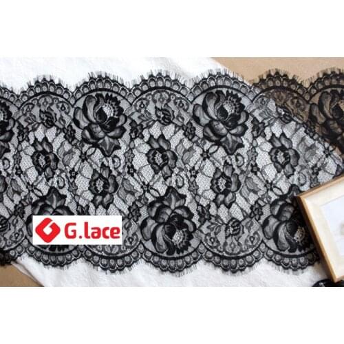 GLace 3M/lot 30cm wide eyelash lace accessories Wedding dress lace fabric decoration underwear accessoriesTX234