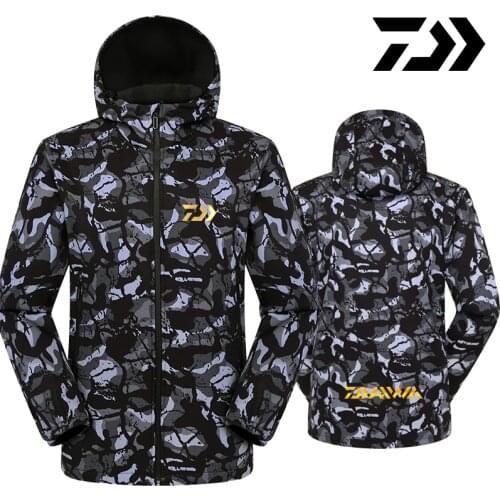 Daiwa Outdoor Hiking Jacket Men Winter Sports Rain Coat Climbing Trekking Windbreaker Fishing Waterproof Jackets Clothes