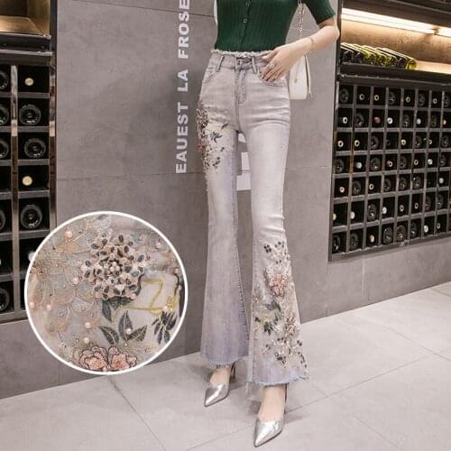 Женские джинсы с вышивкой Lihahafang China At AliExpress