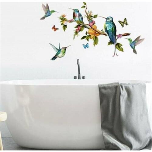 Fashion Wall Stickers Flower Wall Bird Wall Art Decal Home Decoration All Room