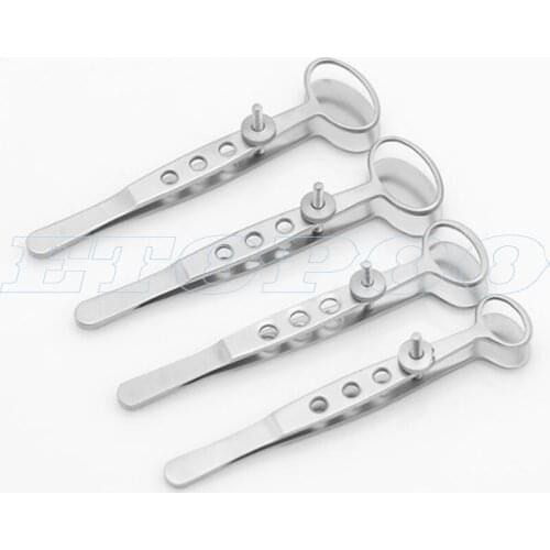 Can Choose Size 1PCS Stainless Steel Ophthalmic Instruments Double Eyelids Tarsus Cysts Tweezers Pancreas Folder Clip