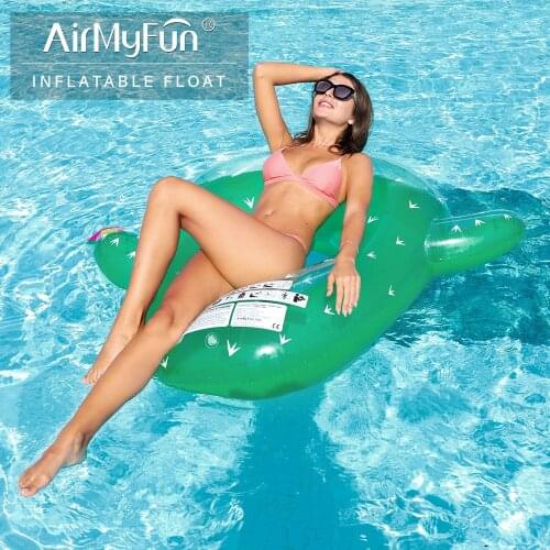 AirMyFun Inflatable Cactus Giant Pool Float, Plants Style Water Rafts Inflatable Inner Tube Toys