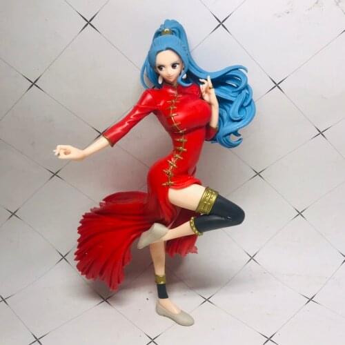 ONE PIECE TREASURE CRUISE 04 Nefeltari Vivi with Chinese Style Red Cheongsam Action Figure Ornament Toys Limited Collection
