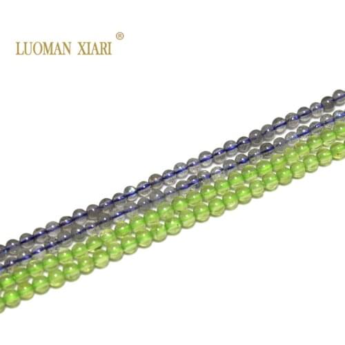 Wholesale 2mm Natural Stone Beads Round Loose Moonstone Peridot Labradorite For Jewelry Making DIY Bracelet Material Strand 15