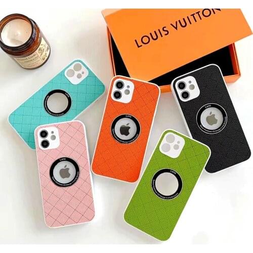 Luxury Grid Solid Color Soft Phone Case For Iphone 11 12 Pro Max X Xs Max 7 8 Plus New Shockproof Cover For IPhone 12 Mini Case