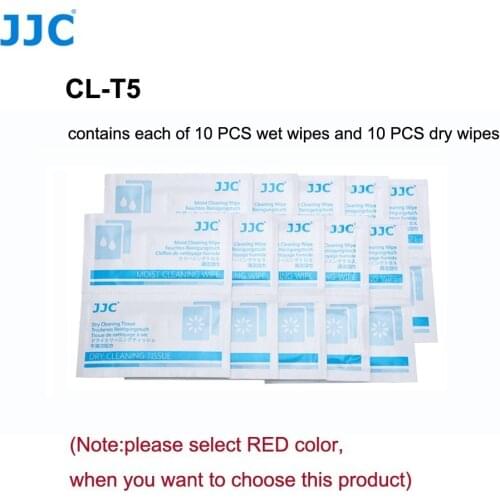 JJC Camera Wet Cleaning Tissue Lens Dry Dust-free Paper Filters Screen Clearner Wipes for Canon/Nikon/Sony/Olympus/Pentax