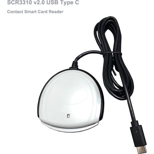 SCR3310 v2.0 Identiv USB type C SmartCard reader - ideal for online banking / secure access / ID card reader