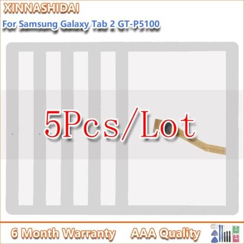 5pcs/lot For Samsung Galaxy Tab2 10.1 P5100 P5110 Note N8000 N8010 Touch Screen Panel Digitizer Glass Replacement
