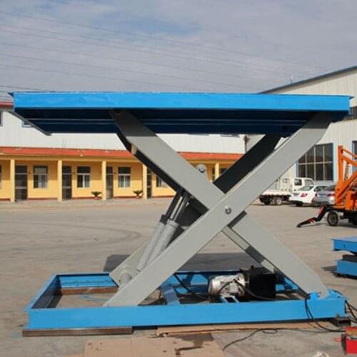 Heavy Duty Scissor Lift Platform for Warehouse designed as requirement