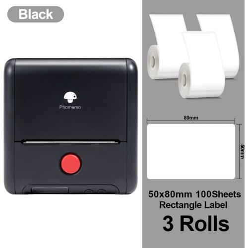 Phomemo M200 Label Thermal Printer 80mm Wider 203dpi For iOS & Android Phone Apply to Labeling Retail Mailing Clothing Images