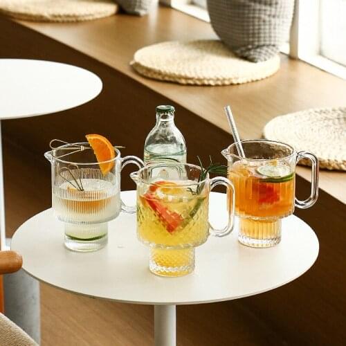 Heat-resistant Glass New Stackable Fruit Tea Cup Milk Tea Cup Glass Hot Drink Tea Juice Cup Dining Cup Cocktail Glass Champagne