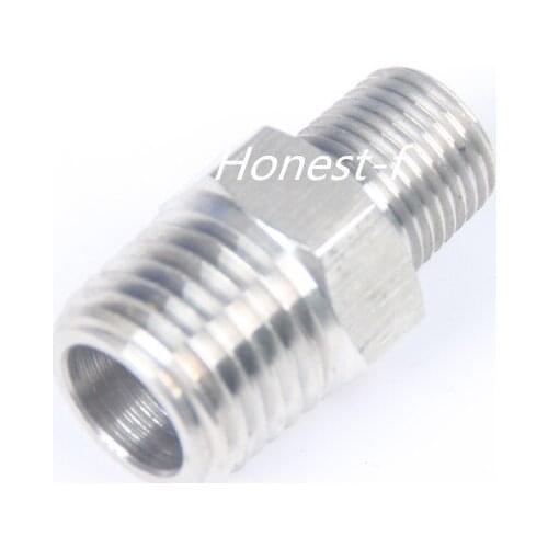 LTWFITTING Bar Production Stainless Steel 316 Pipe Hex Reducing Nipple Fitting 1/4" x 1/8" Male NPT Water Boat