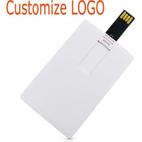 USB Flash Drive 4GB 8GB 16GB 32GB 64GB u stick Bank Credit Card new flash disk Real Capacity flash memory (10 free custom logo)