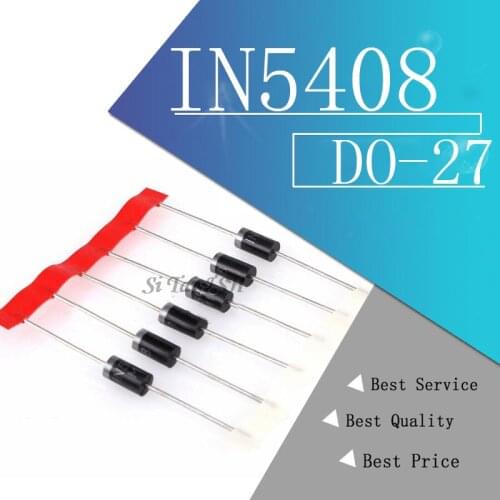 20pcs IN5408 1N5408 DO-27 3A 1000V Rectifier Diode New original