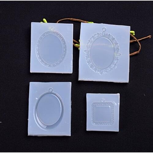 1pcs Pendant Necklace Jewelry Liquid Silicone Resin Mold Base For DIY Jewelry Making Tool
