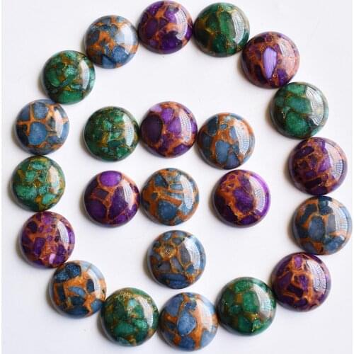 2020 fashion top quality Natural onyx round cabochon 20mm stone beads 20pcs/lot Wholesale free shipping