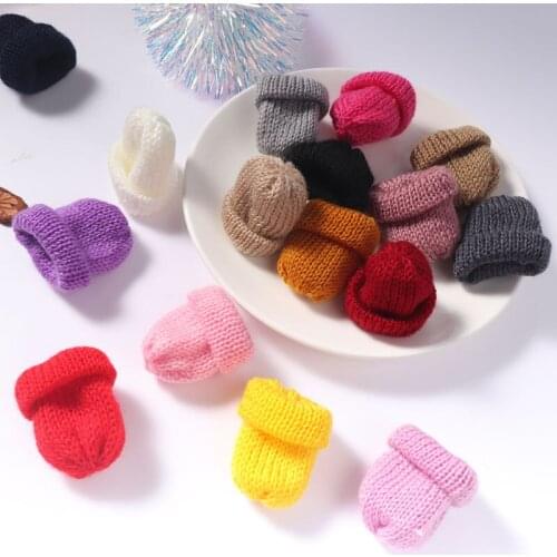 5cm 10pcs mini ball knitting cap DIY clothing handmade material hat bag mobile phone shell art craft products hair accessories