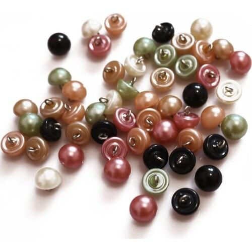 50pcs/Set mixed color 12.5mm Sewing Buttons half-ball Pearl Buttons for Clothing Sewing Accessories Clothing Scrapbooking