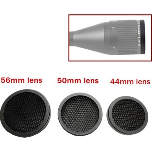 Scope Accessories Mesh 44MM/50MM/56MM Hunting Equipment Optical Aim Sight Rifle Scope Sunshade Caps Killflash Honeycomb