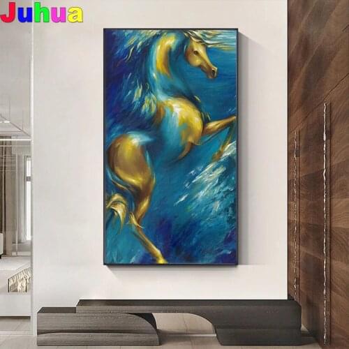 Abstract Horse diy Diamond Painting Mosaic full drill animal diamond Embroidery nordic Pictures Living Room Decor drop shipping