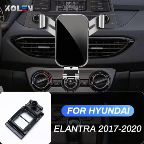 Car Mobile Phone Holder For Hyundai Elantra 2017 2018 2019 2020 GPS Gravity Stand AirVent Special Navigation Bracket Accessories
