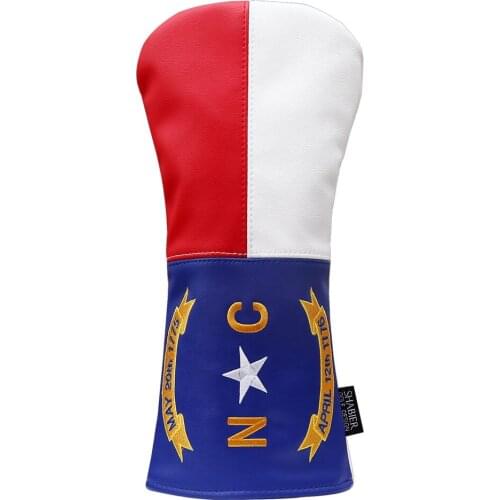 Golf Club Driver Head Cover - Premium, Hand-Made Leather Lone Star Design Headcovers - TX Pride Styled