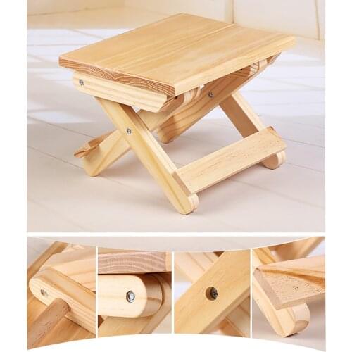 Wooden Folding Stools Solid Children Supplies Changing Shoes Household Portable Durable Kids Furniture Wood Step Stool