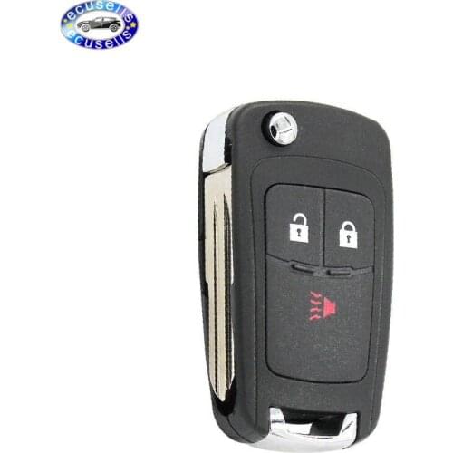 3 Button Replacement Key Shell fit for CHEVROLET Spark 2012-2016 Flip Remote Key Case Blank Fob