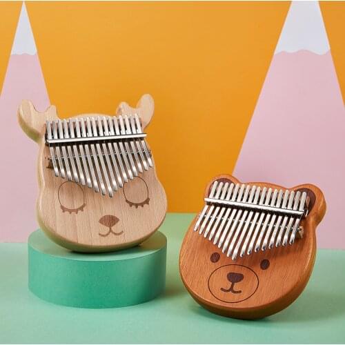 Cega kalimba 17 key cartoons thumb piano acacia wholesale 17 key mbira musical instrument suitable beginner finger piano