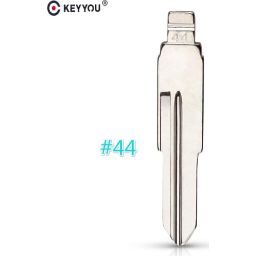KEYYOU Metal Blank Uncut Flip KD Remote Key Blade Type #44 for Chery Elegant NO.44 blade