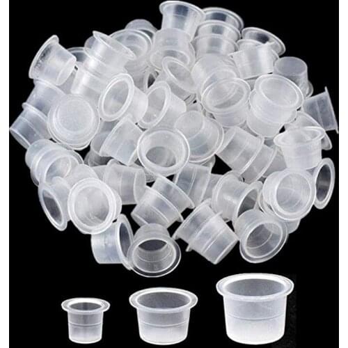 Tattoo Ink Caps Cups 1000pcs Disposable Tattoo Ink Cups Tattoo Pigment Ink Caps For Tattooing Machine Tattoo Supplies Tattoo Kit