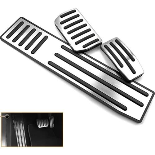 Car Foot Pedal Pads Covers for Tesla Model S Model X Accessories Aluminum alloy Accelerator Gas Fuel Brake Rest Pedal Covers