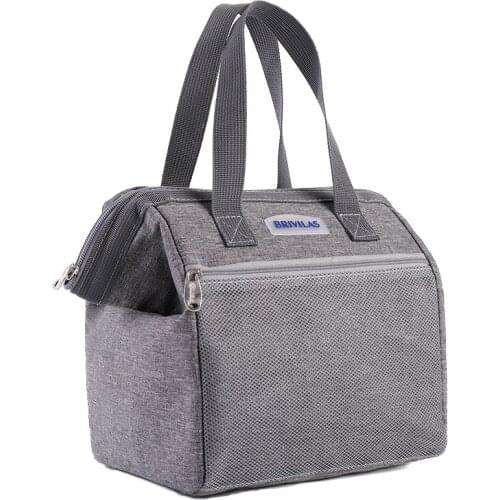 Portable Lunch Bag Men Women Thermal Insulated Lunch Box Tote Cooler Handbag Bento Pouch Dinner Food Storage Bag for Kids