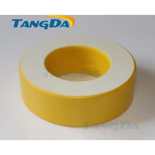 Tangda Iron powder cores T650-26 OD*ID*HT 165*89*51 mm 434nH/N2 75ue Iron dust core Ferrite Toroid Core toroidal yellow white